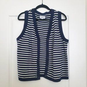 Croft & Barrow Striped Sweater Vest Size XL